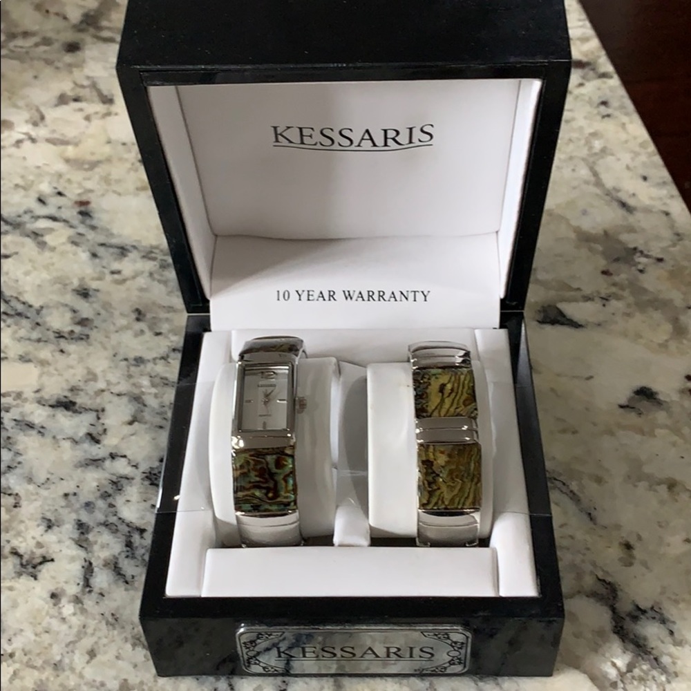Kerssaaris abalone watch and matching bracelet
